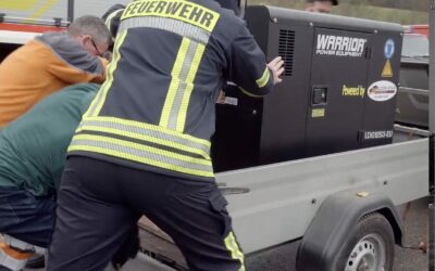 Stromerzeuger an freiwillige Feuerwehren für das Projekt „Leuchttürme im Kreis Ahrweiler“